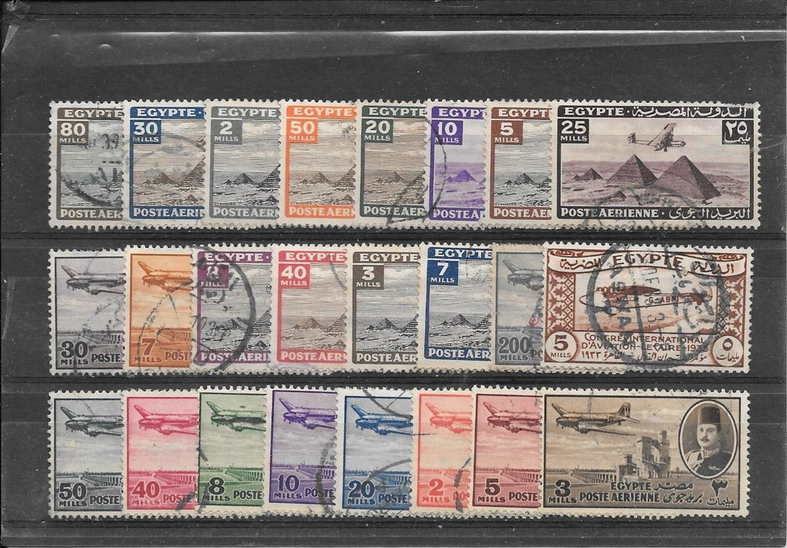 EGYPTE Petit Lot (1933 à 1947) Oblitéré - Poste Aérienne