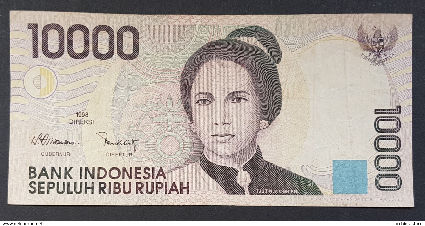 RS - Indonesia 10000 Rupiah Banknote 1998 #QHF283740 - Indonesia