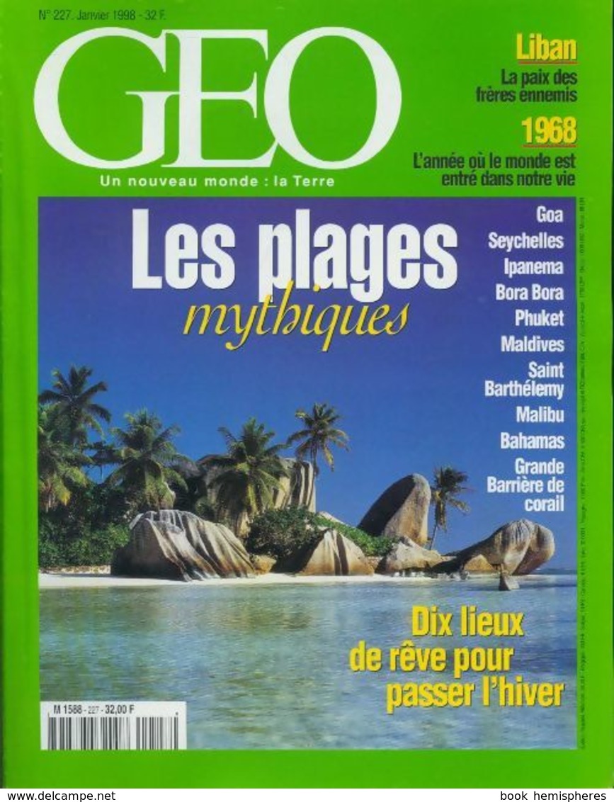 Géo N°227 : Les Plages Mythiques De Collectif (1998) - Ohne Zuordnung