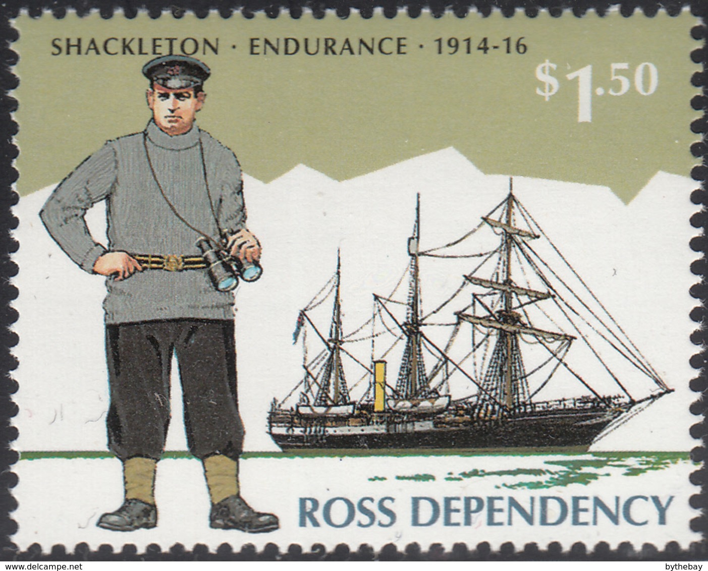 Ross Dependency 1995 MNH Sc L35 $1.50 Shackleton, Endurance 1914-16 - Nuevos