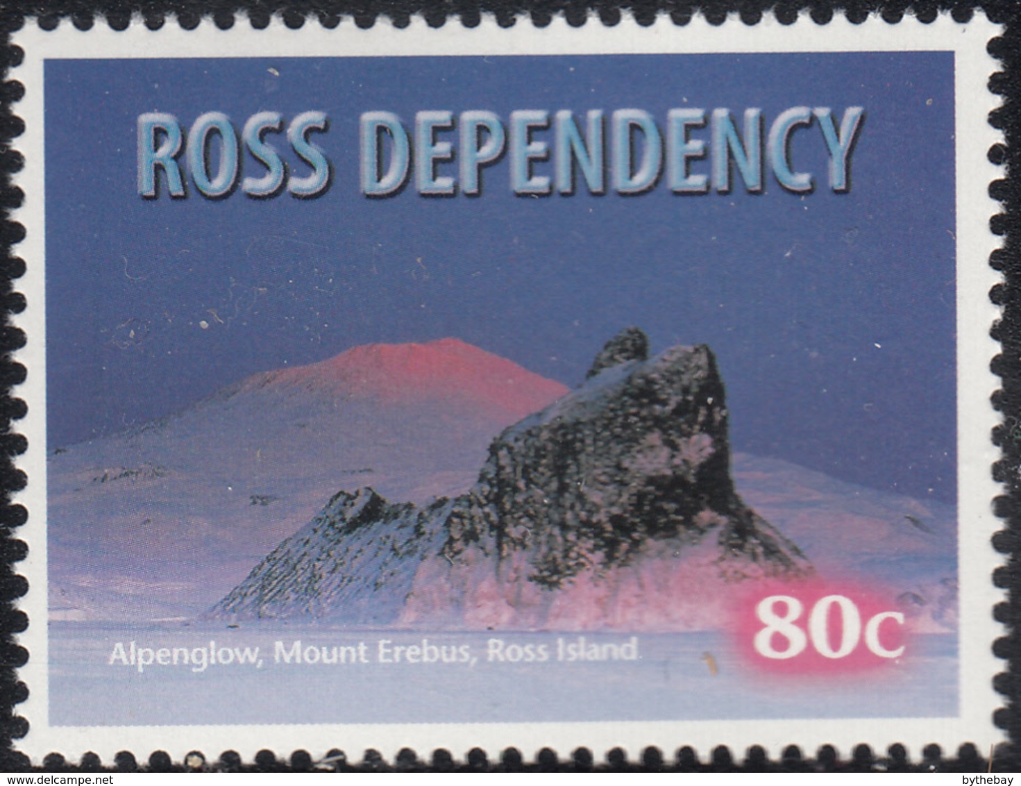 Ross Dependency 1999 MNH Sc L56 80c Alpenglow, Mount Erebus, Ross Island - Ungebraucht