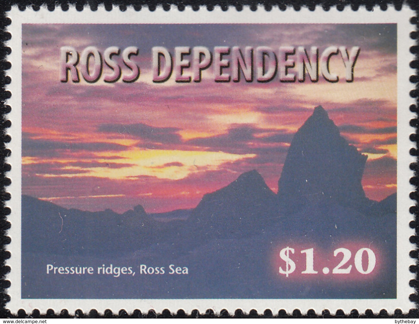 Ross Dependency 1999 MNH Sc L58 $1.20 Pressure Ridges, Ross Sea - Unused Stamps