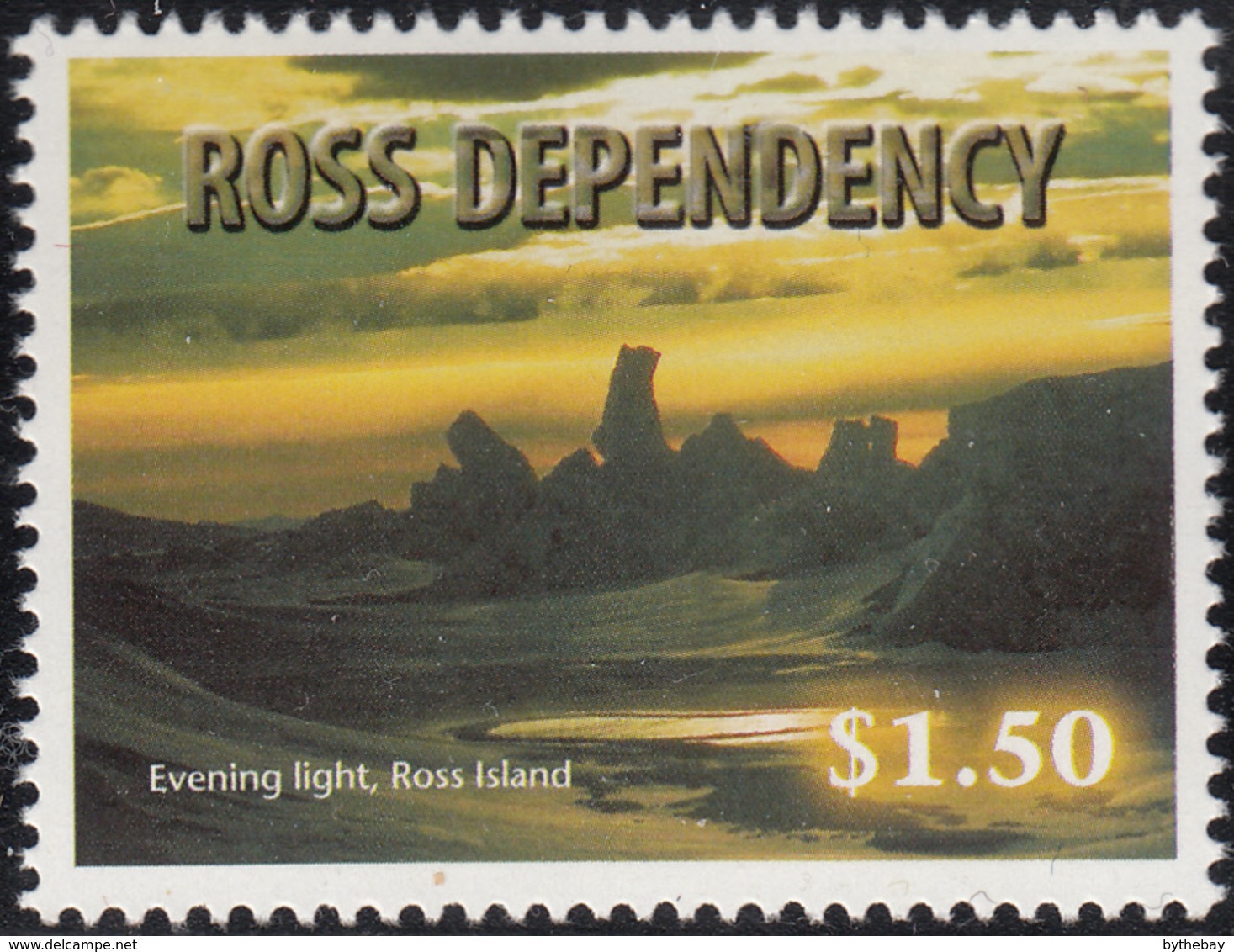 Ross Dependency 1999 MNH Sc L59 $1.50 Evening Light, Ross Island - Unused Stamps