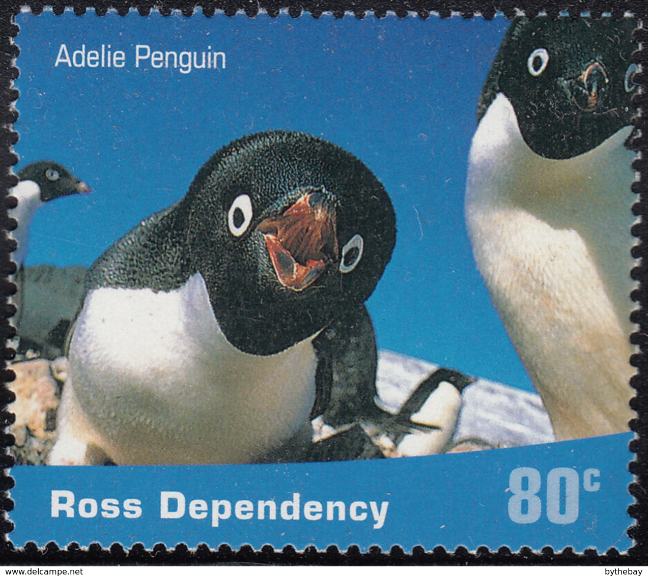 Ross Dependency 2001 MNH Sc L68 80c Adelie Penguins - Unused Stamps