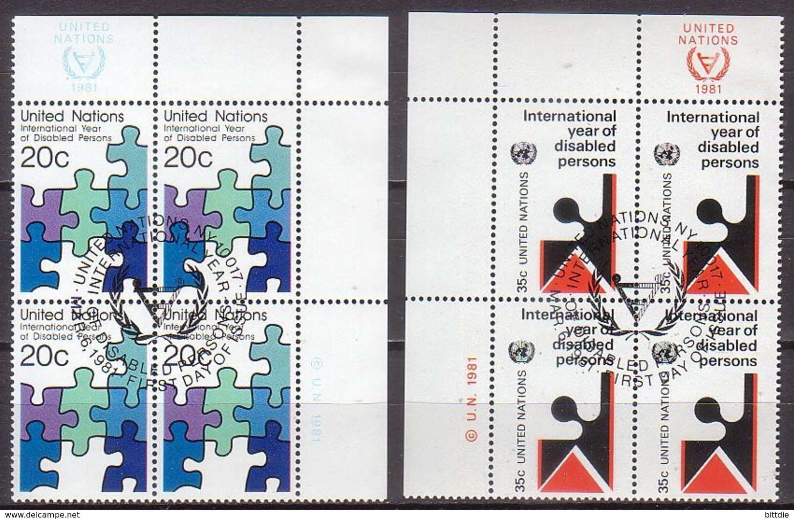 UNO-N.Y.  367/68 VB , O  (K 1784) - Gebraucht