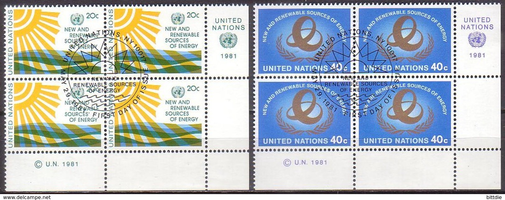 UNO-N.Y.  371/72 VB , O  (K 1786) - Gebruikt