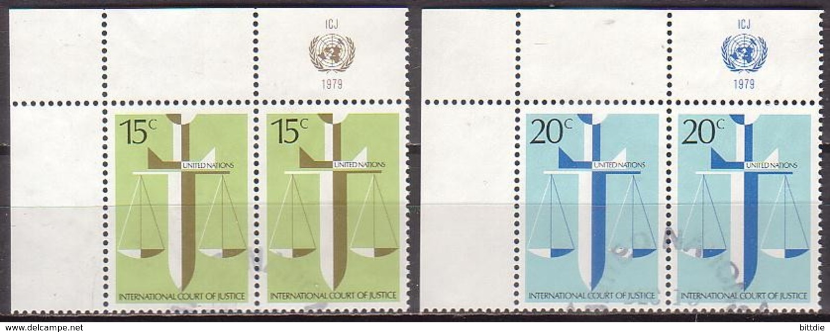 UNO-N.Y.  338/39 Paar , O  (K 1787) - Used Stamps