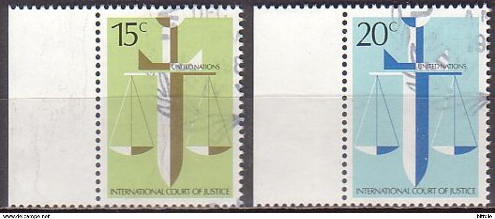 UNO-N.Y.  338/39 , O  (K 1788) - Gebruikt