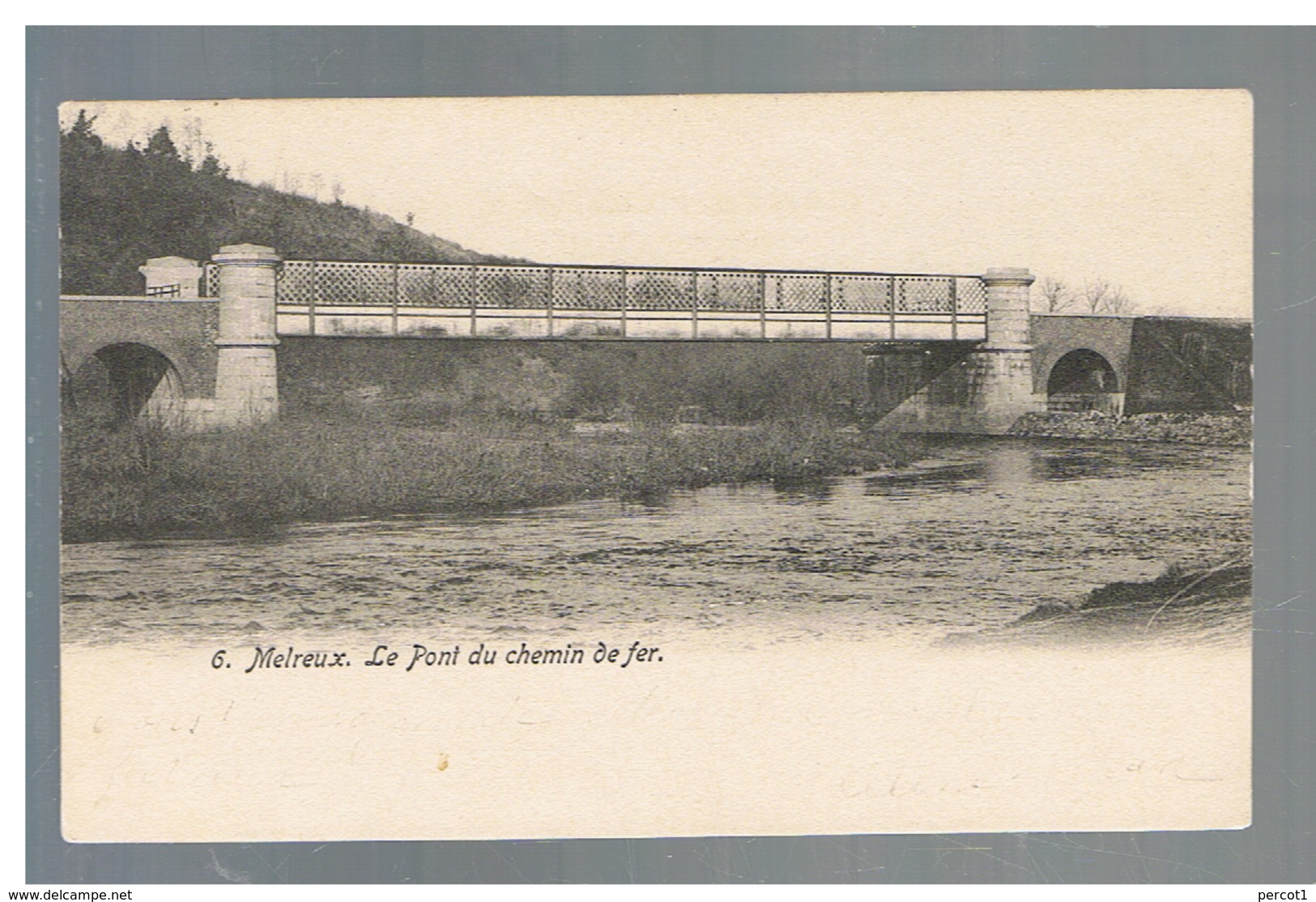 JM17.02 / CPA / HOTTON- MELREUX  / LE PONT DU CHEMIN DE FER - Hotton