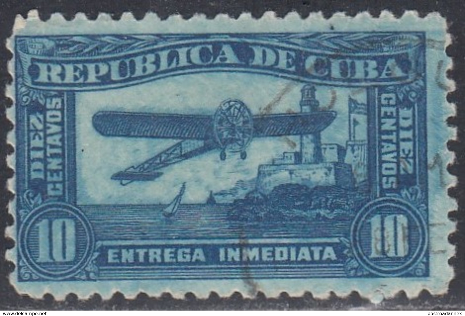 Cuba, Scott #E7, Used, Airplane And Morro Castle, Issued 1935 - Express Delivery Stamps