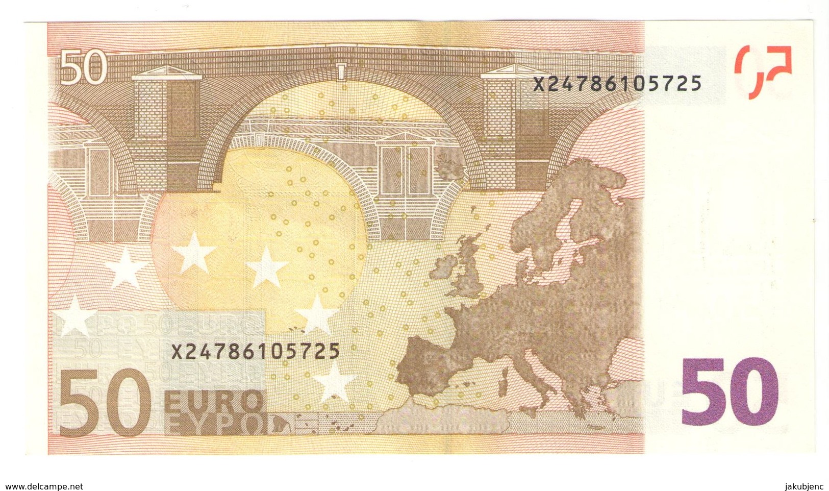 50 EURO "X" R023B4 AU/UNC - 50 Euro