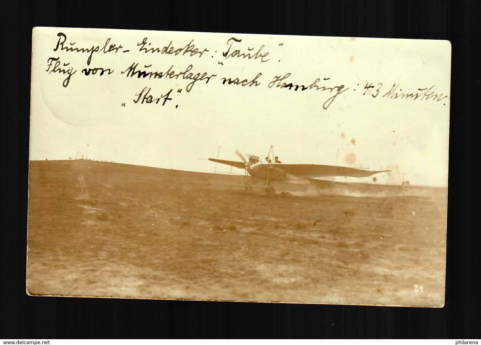 Foto AK 1912 Flug Von Munsterlager Nach Hamburg, 43min, Nach Binteln - Sonstige & Ohne Zuordnung