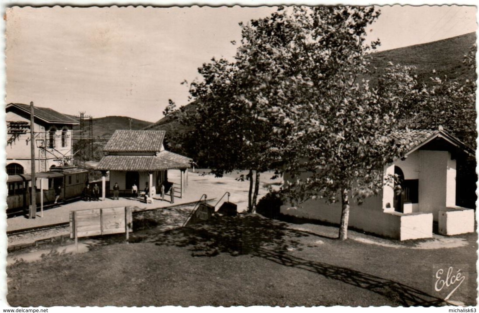 31kst 1946 LA RHUNE - GARE DU DEPART DU CHEMIN DE FER A CREMAILLERE - Autres & Non Classés