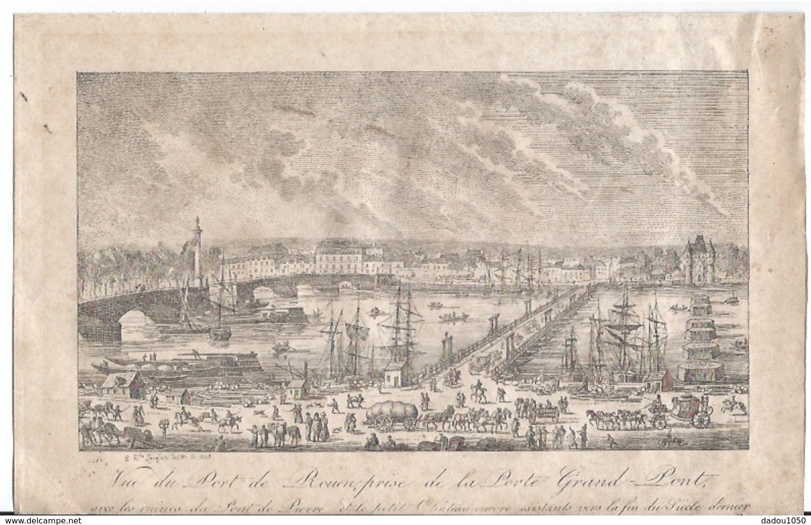 Rouen,le Port - Estampes & Gravures