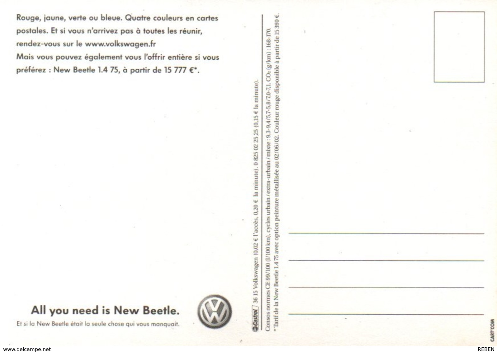 CPM - Carte Postale - Volkswagen - Toerisme