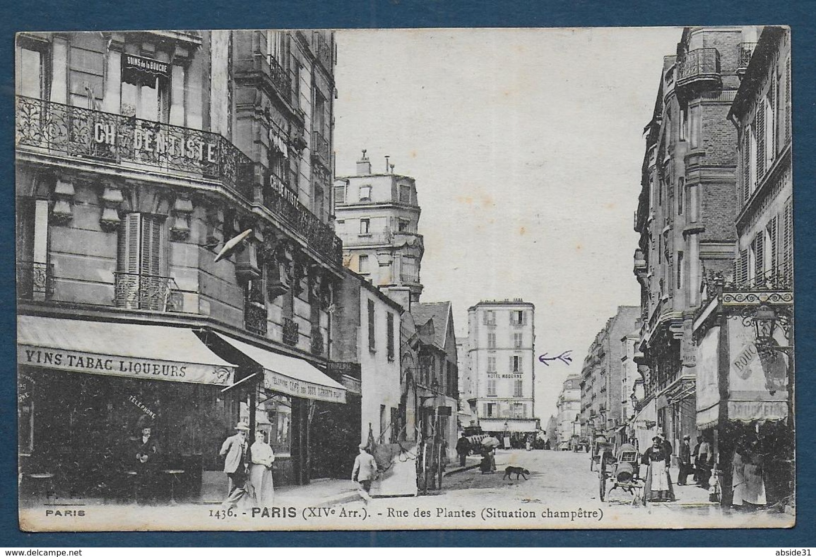 PARIS XIVe - Rue Des Plantes ( Situation Champêtre ) - Arrondissement: 14