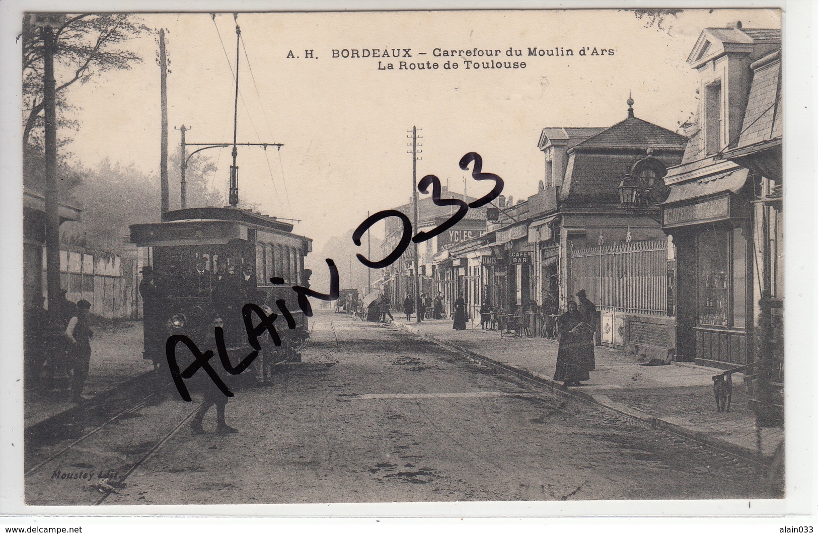 BORDEAUX La Route De Toulouse, Près Barrière, Gros Plan Tram - Bordeaux