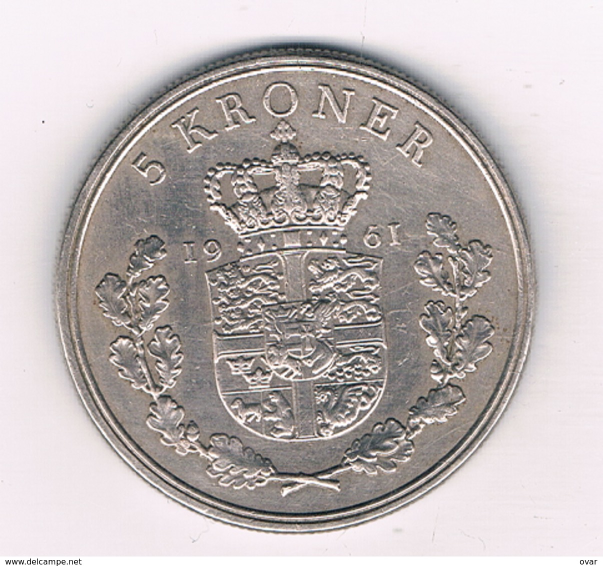 5 KRONE 1961 DENEMARKEN /1302/ - Dänemark