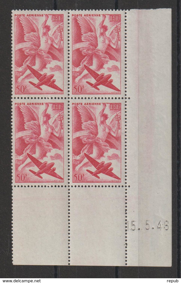 France 1946-47 Coin Daté PA 17 1948 ** MNH - Luftpost