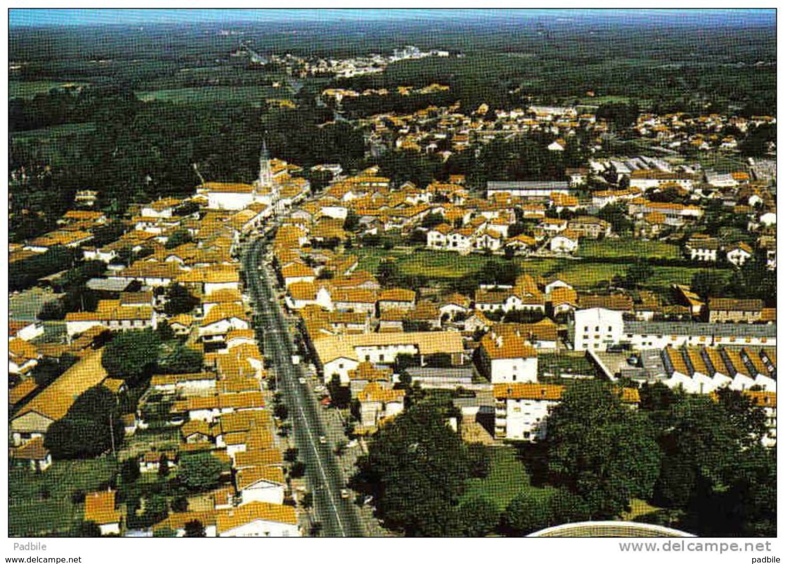 Carte Postale 40. Saint-Vincent-de-Tyrosse  Vue D'avion Trés Beau Plan - Saint Vincent De Tyrosse