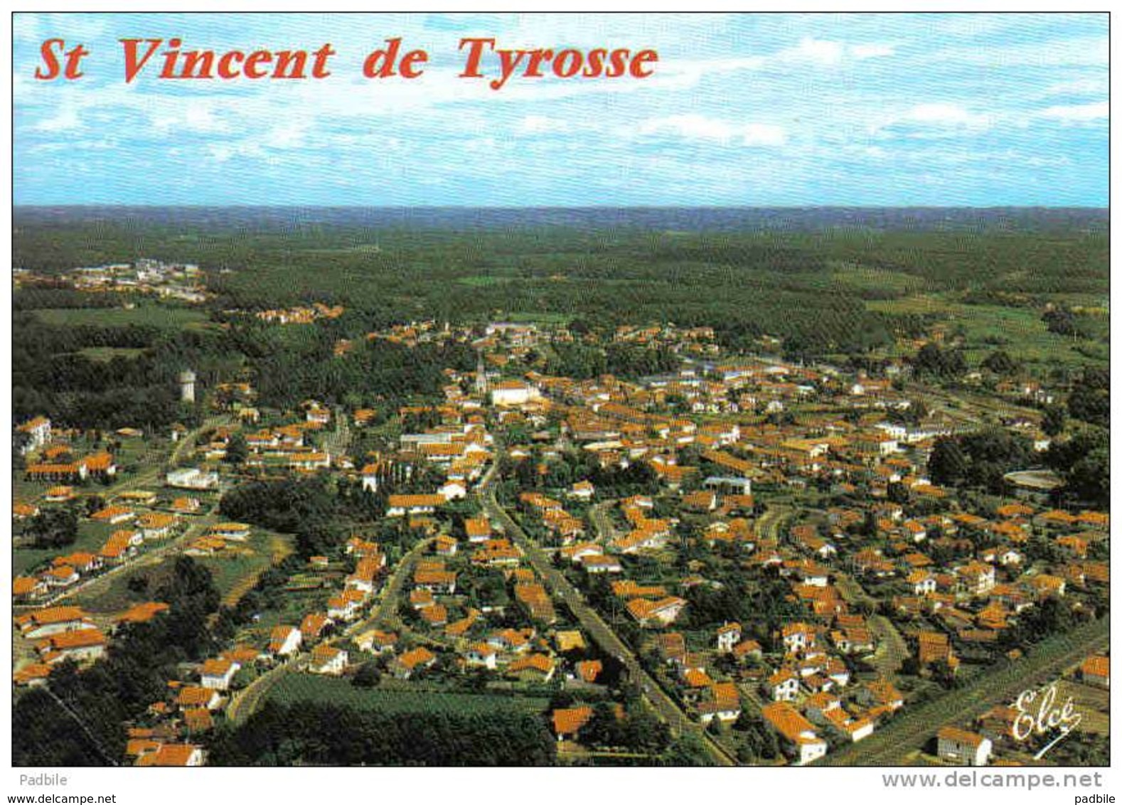 Carte Postale 40. Saint-Vincent-de-Tyrosse  Vue D'avion Trés Beau Plan - Saint Vincent De Tyrosse