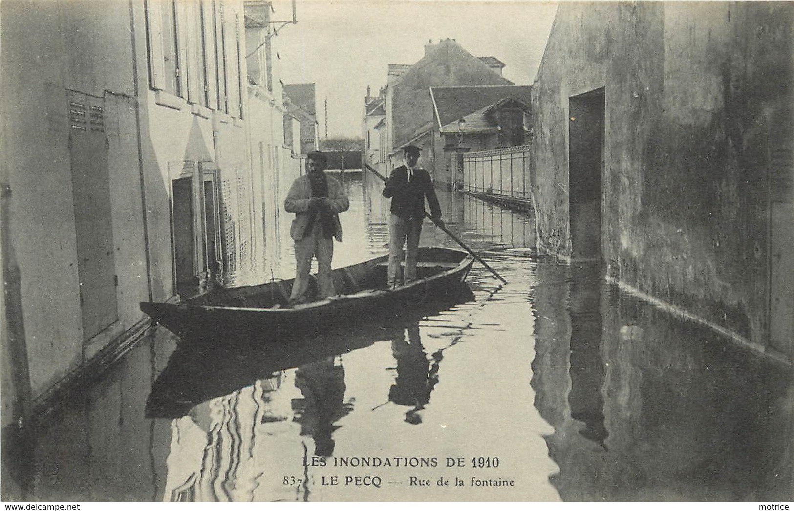 LE PECQ - Rue De La Fontaine.inondations De 1910. - Le Pecq