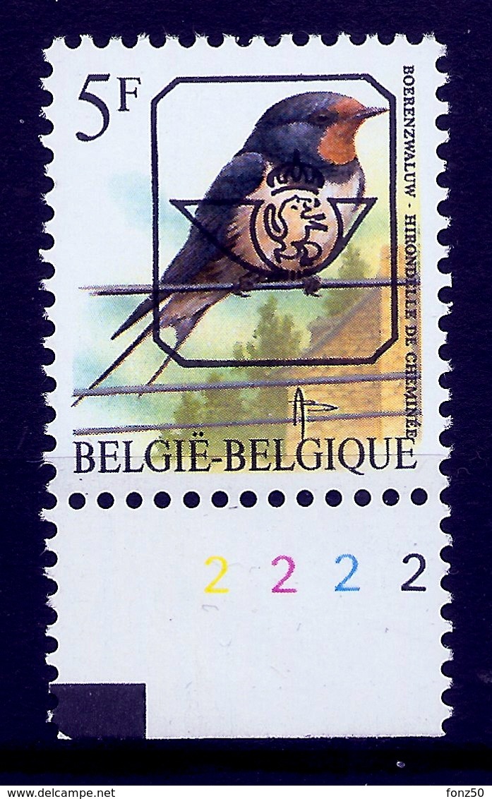 Buzin  PRE * Nr 827 P6a * Plaatnr 2 * Postfris Xx * - 1985-.. Vogels (Buzin)