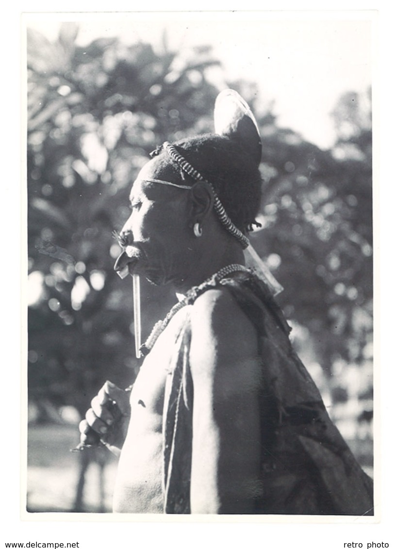 Photo Afrique 12,8 X 17,8 Cms, AEF, Oubangui Chari - Danseur à Bambari - Afrique