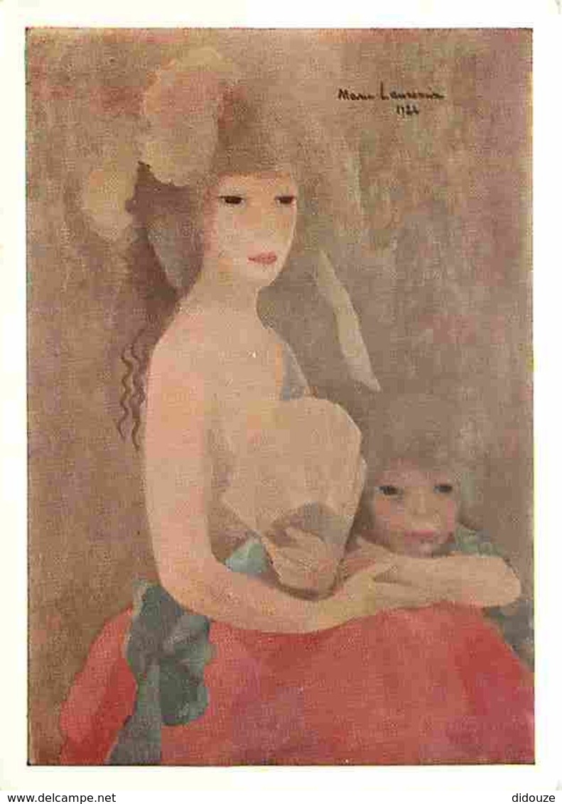 Art - Peinture - Marie Laurencin - Femme Et Enfant - Voir Scans Recto-Verso - Peintures & Tableaux