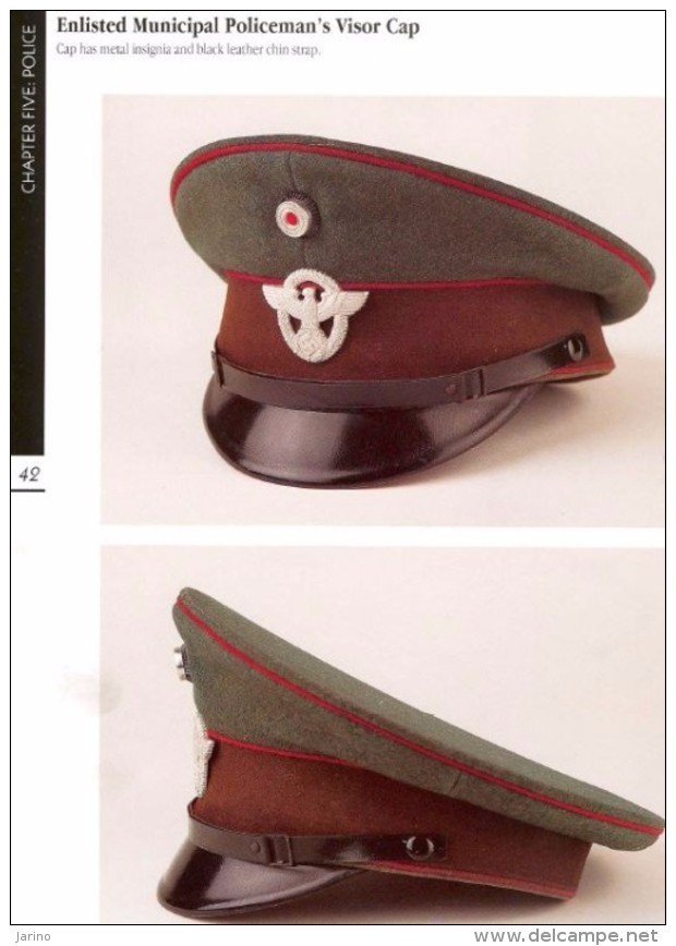 German Headgear In World War II. Auf CD, Volume 2, SS NSDAP Police Civilian Misc A Photo Study Of Hats Helmets,140Seiten - Duitsland