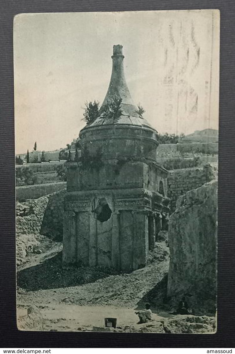 Palestine Jerusalem 10m Pictorial 1927 Absalom’s Pillar Mary’s Well - Palestine