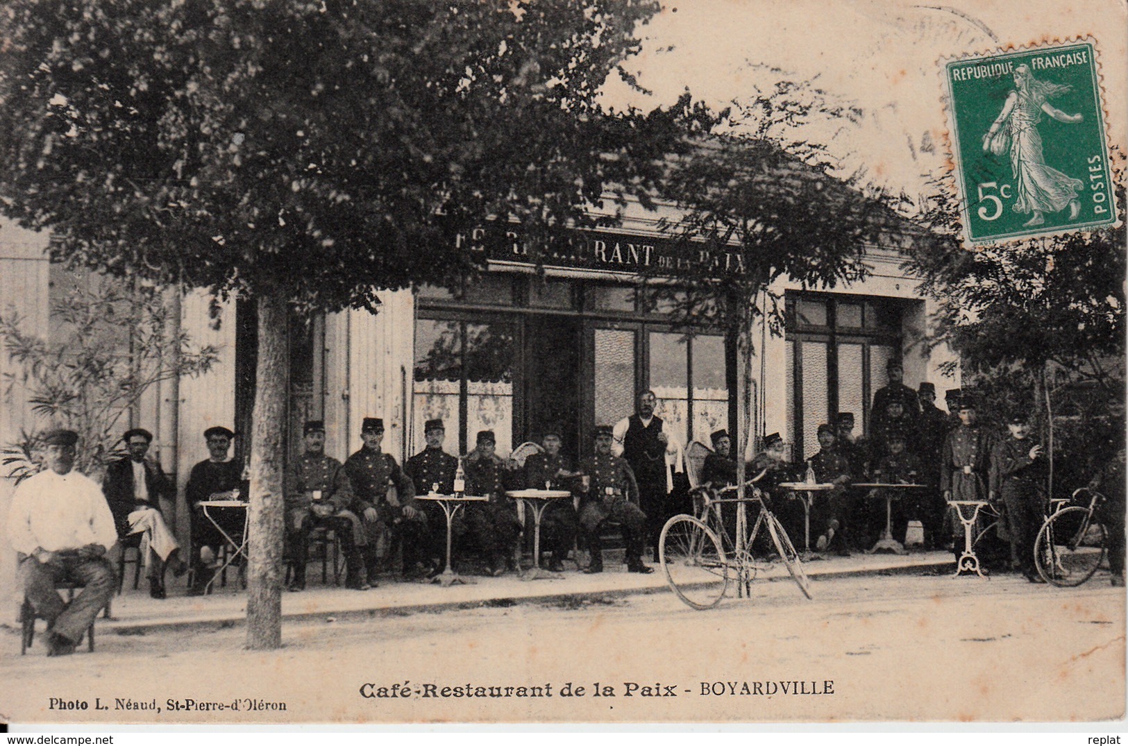 17  ILE D'OLERON   BOYARDVILLE    CAFE RESTAURANT DE LA PAIX - Ile D'Oléron