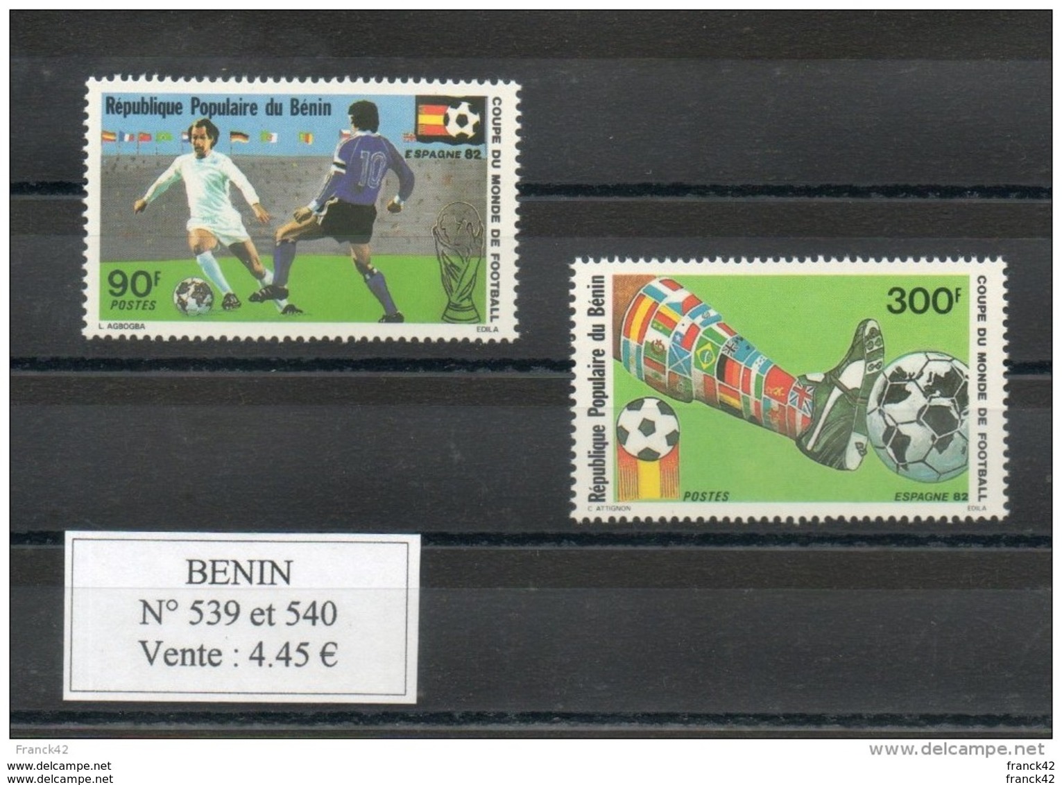 Benin. Coupe Du Monde De Football Espagne 82 - Bénin – Dahomey (1960-...)