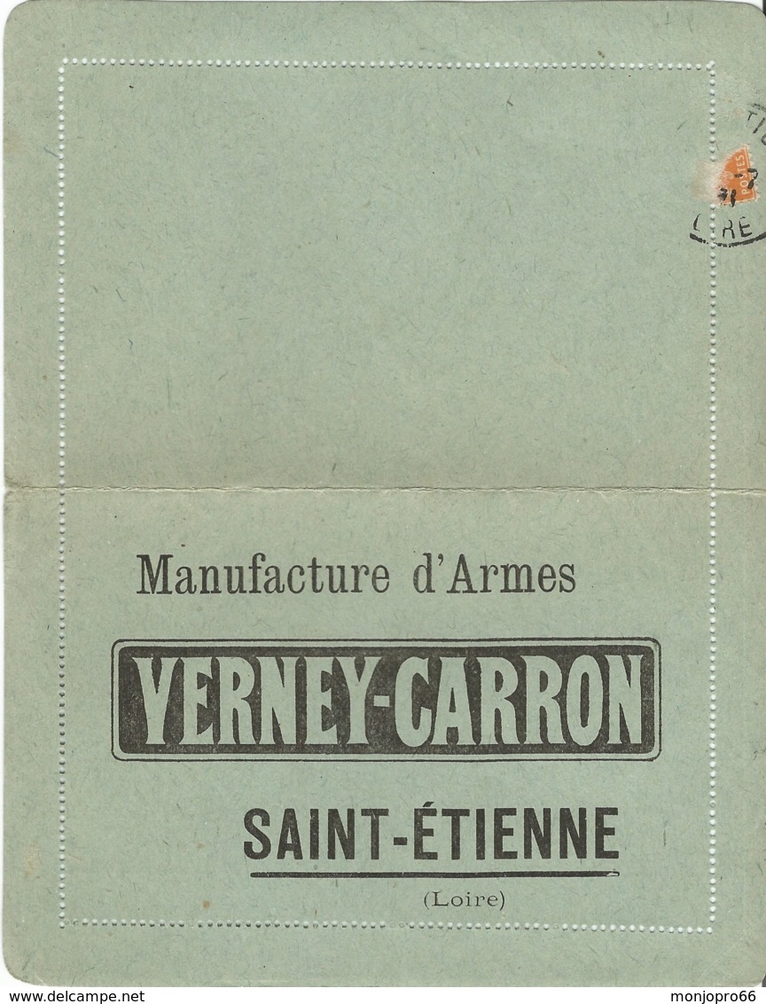 Document De La Manufacture D’Armes VERNEY CARRON De Saint Etienne - Autres & Non Classés