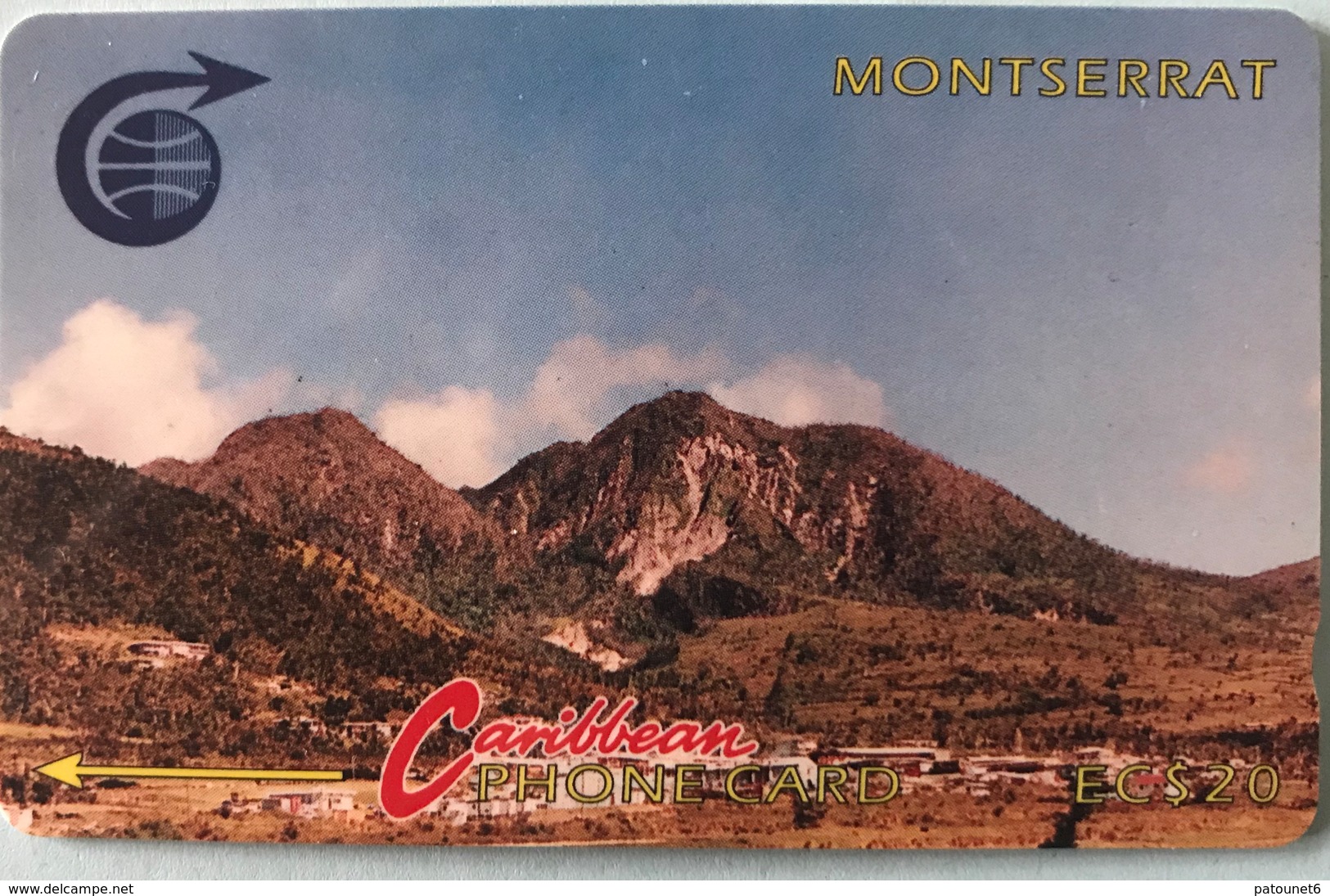 MONTSERRAT  -  Phonecard  - Cable § Wireless "  -  La Soufrière -  $20,00 - Montserrat