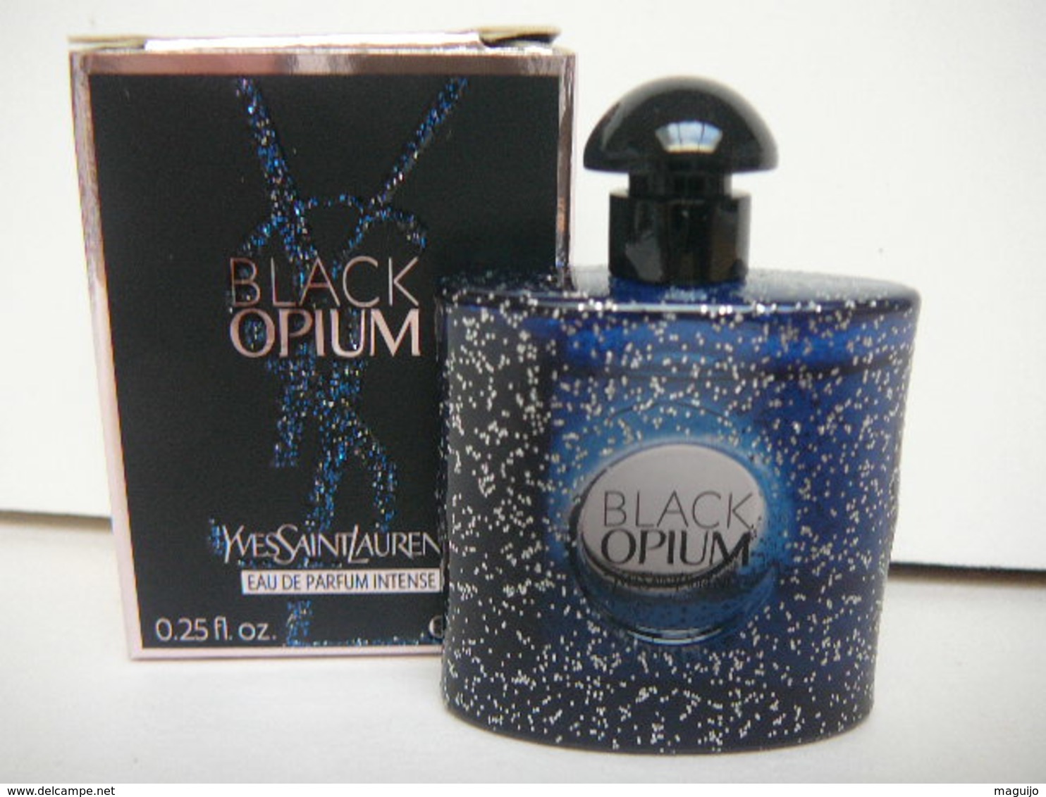 YVES SAINT LAURENT "BLACK  OPIUM "MINI EDP INTENSE 7,5 ML  SUPERBE  +BOITE  LIRE ET VOIR!! - Miniatures Femmes (avec Boite)