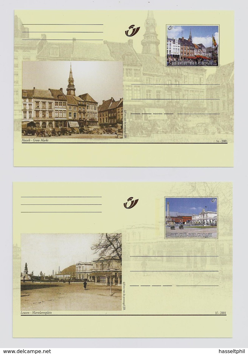 BELGIE - BELGIQUE  -  BK86/95 Vroeger En Nu - 2001- ONDER POSTPRIJS - Cartes Postales Illustrées (1971-2014) [BK]