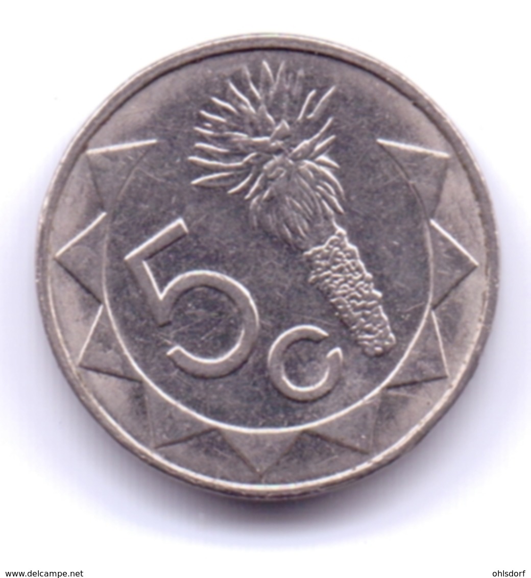 NAMIBIA 2002: 5 Cents, KM 1 - Namibië