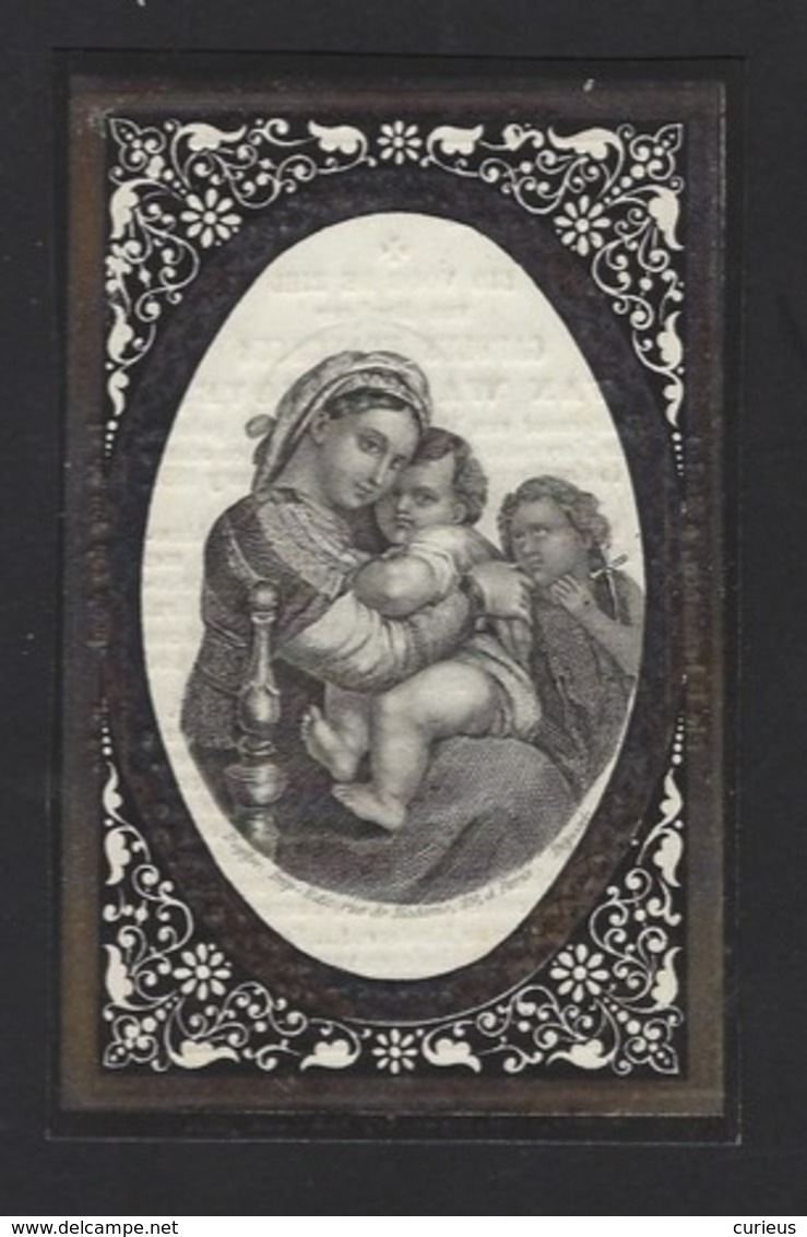 DOODSPRENTJE * CAROLUS VAN WASSENHOVE * MERENDREE 1790 - 1864 * DOPTER PARIS - Images Religieuses