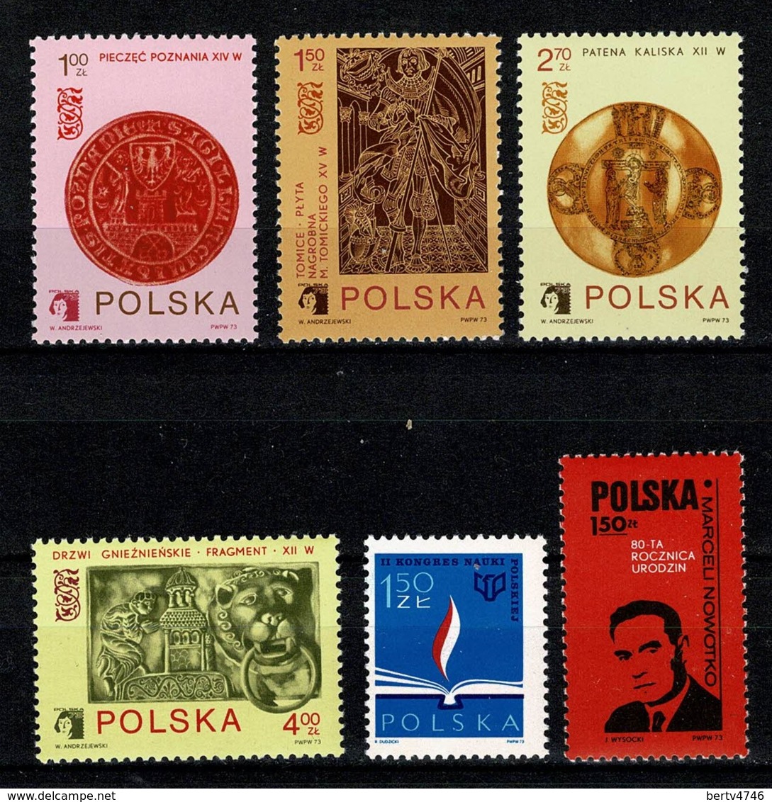 Polska 1973 Yv. 2099/2102**, 2103**, 2104**,  Mi 2257**, 2258/61**, 2262** MNH - Neufs