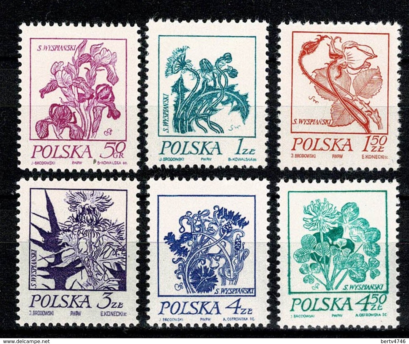 Polska 1974 Yv. 2136/41**,  Mi 2296/2301** MNH - Neufs