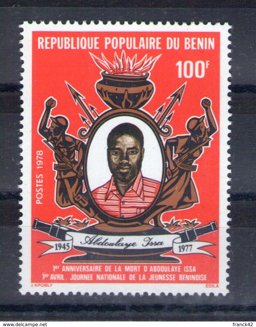 Benin. 1er Anniversaire De La Mort D'abdoulaye Issa - Benin – Dahomey (1960-...)