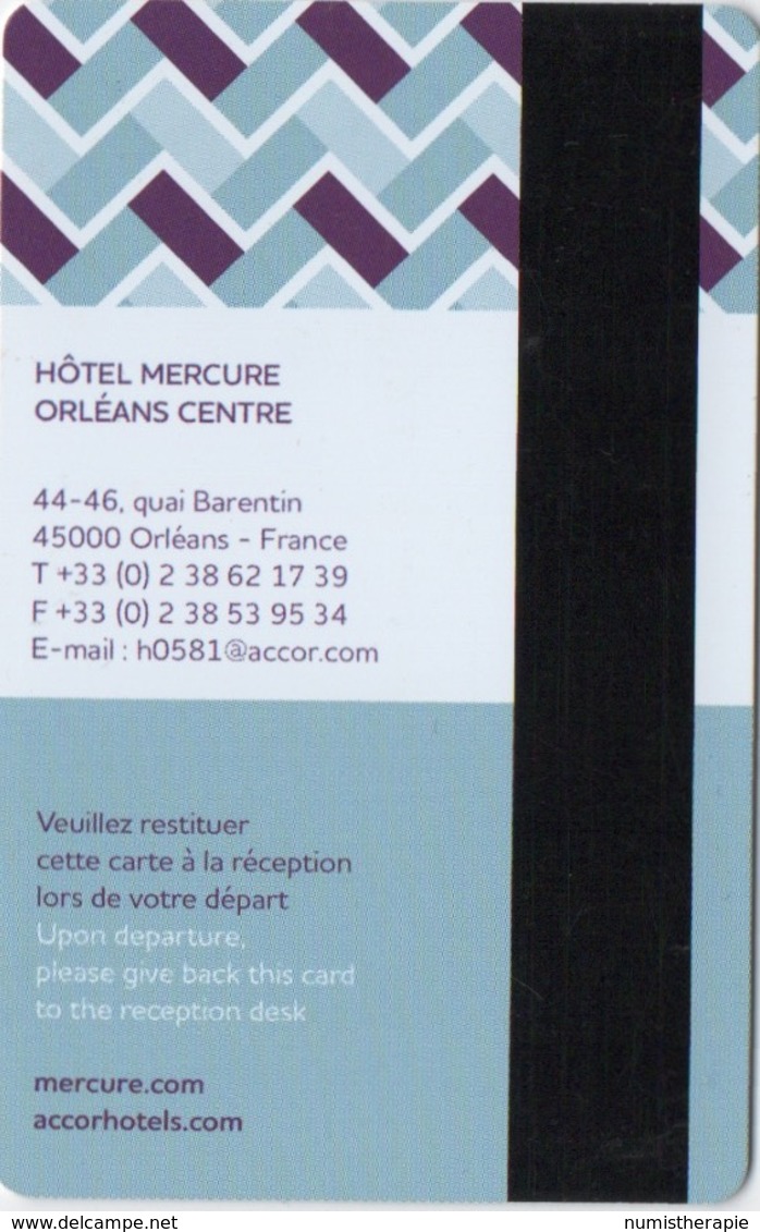 Carte Clé Hôtel : Mercure Orléans Centre - Cartes D'hotel