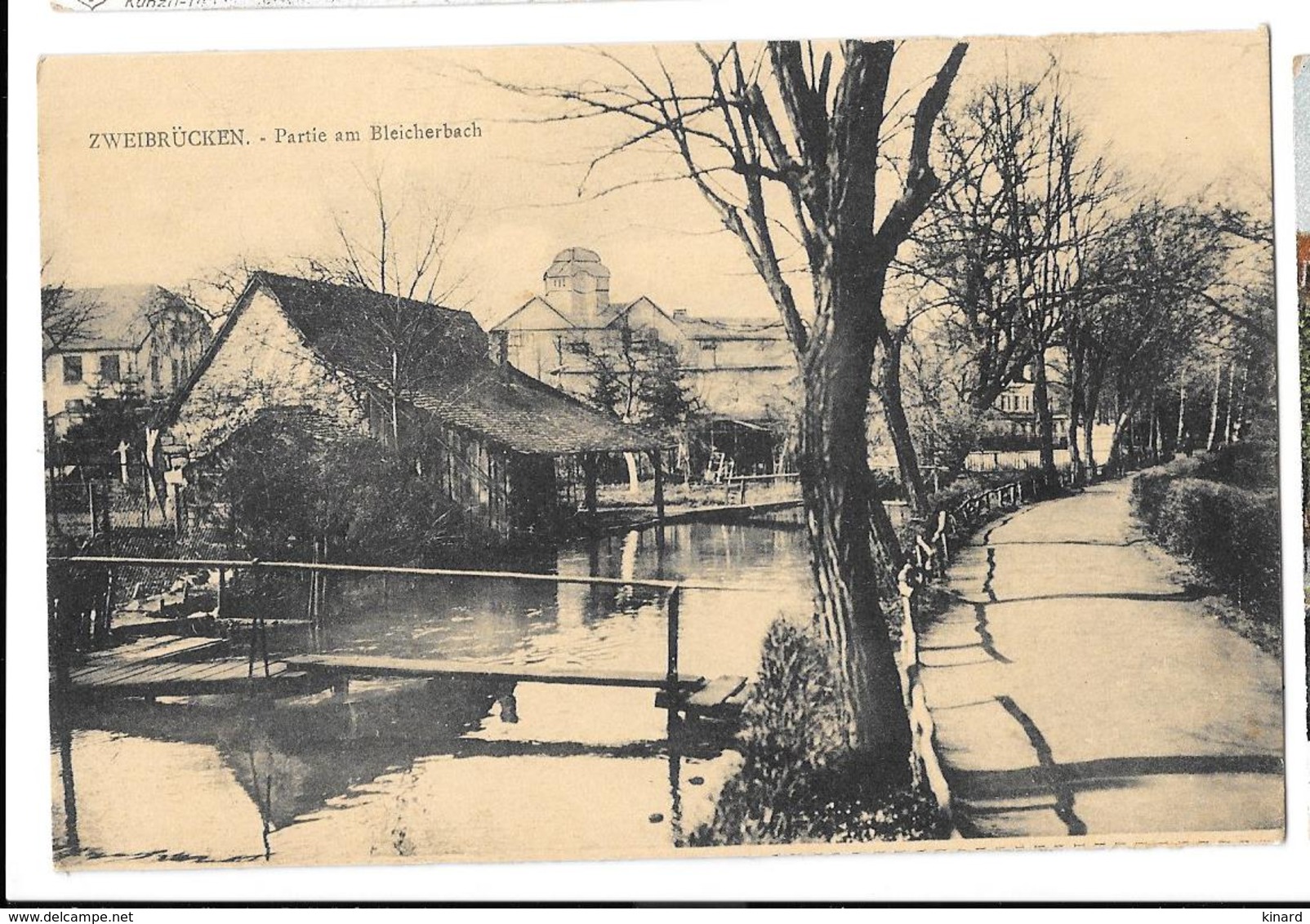 CPA..   ZWEIBRÜCKEN...1928..  PARTIE AM BLEICHER BACH..  BE SCAN. - Zweibruecken