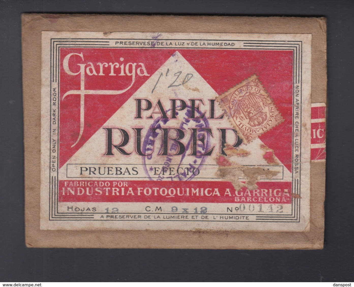 Especial Movil  Papel Ruber Garriga Barcelona - Cartas & Documentos