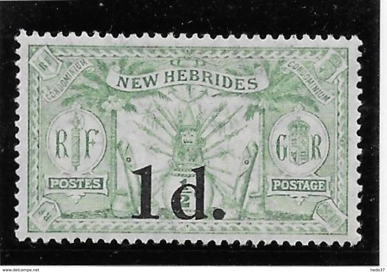 Nouvelles Hébrides N°77 - Neuf ** Sans Charnière - Infime Rousseur - TB - Unused Stamps