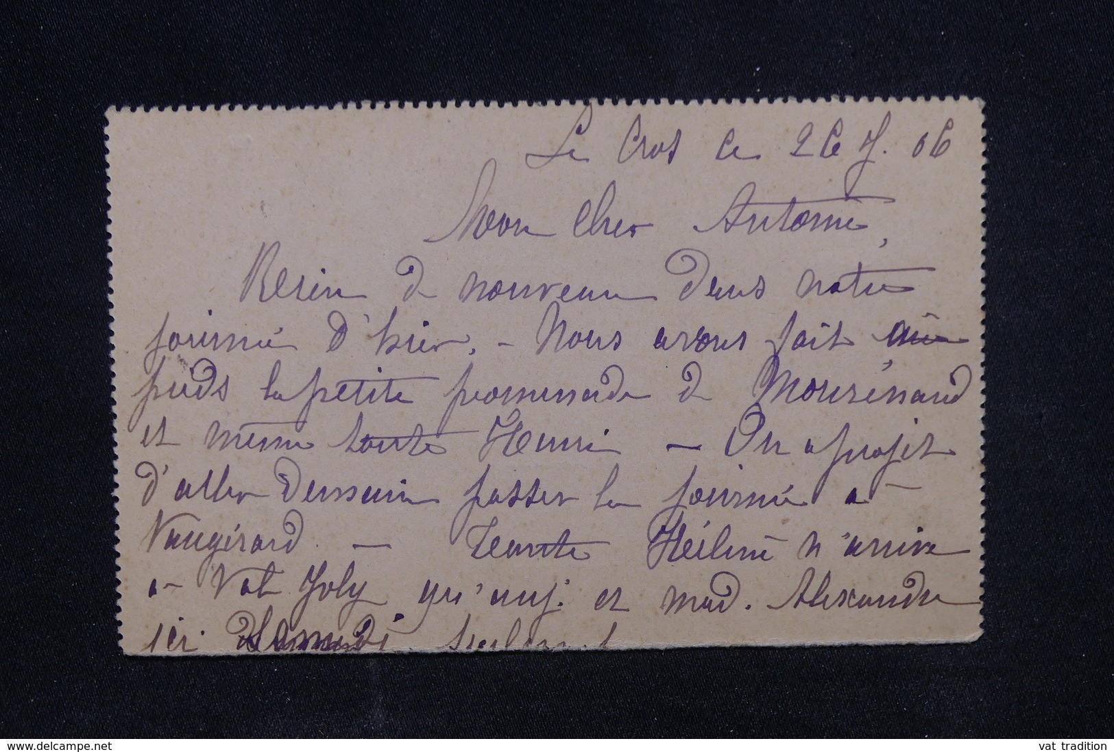 FRANCE - Entier Postal Type Semeuse Surchargé De St Etienne Pour Pontarlier En 1906 - L 53829 - Kartenbriefe