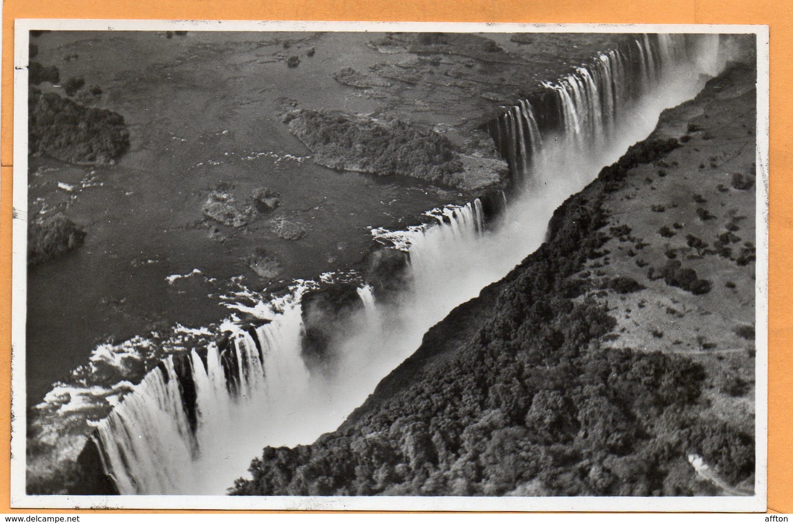 The Victoria Falls Zambia Old Postcard - Zambia