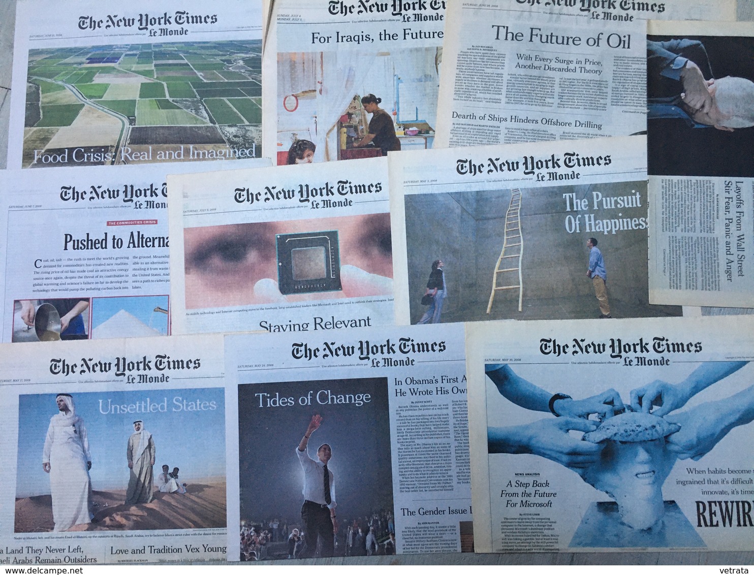 The New York Times & Le Monde : 24 N° De La Sélection Hebdomadaire Du NYT éditée Par Le Monde : 2004 (2) - 2007 (1) -  2 - Autres & Non Classés