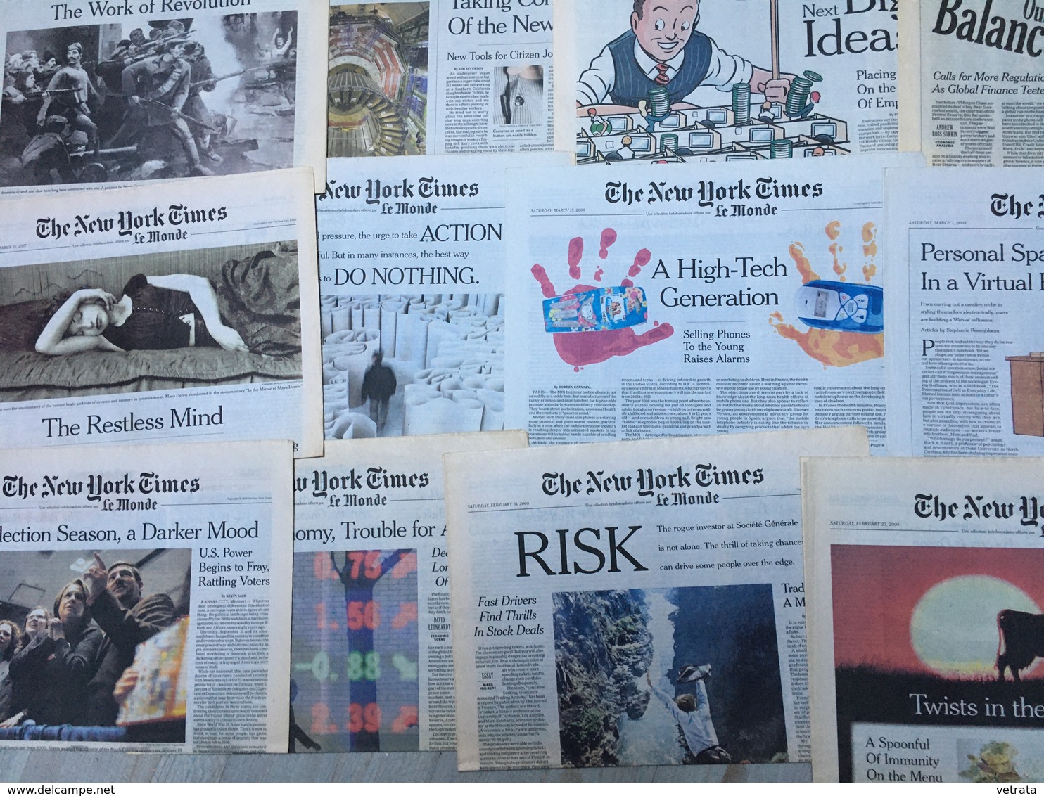 The New York Times & Le Monde : 24 N° De La Sélection Hebdomadaire Du NYT éditée Par Le Monde : 2004 (2) - 2007 (1) -  2 - Autres & Non Classés